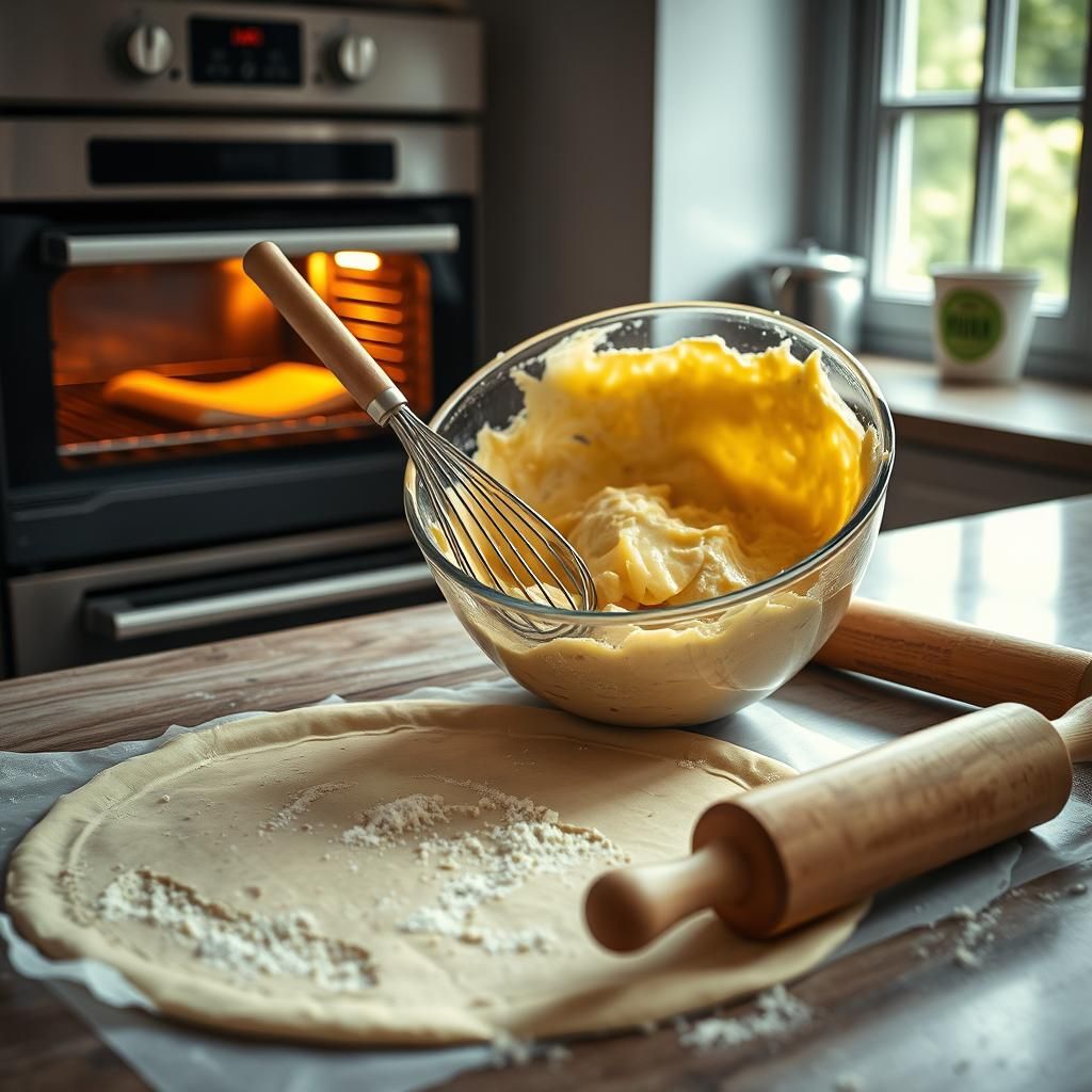 Keto Pizza Crust Preparation