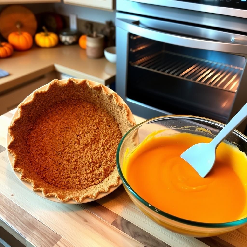 Keto Pumpkin Pie Assembly