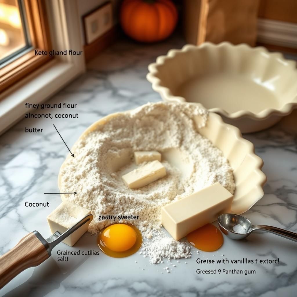 Keto Pumpkin Pie Crust Making Process