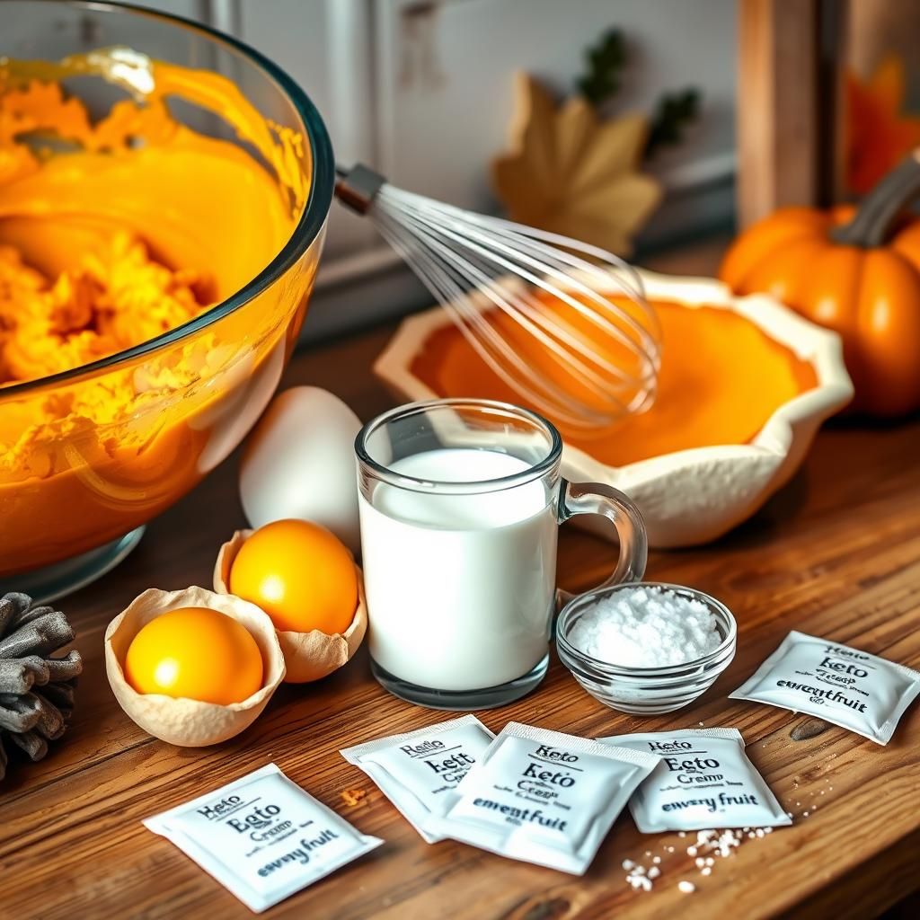 Keto Pumpkin Pie Filling Preparation