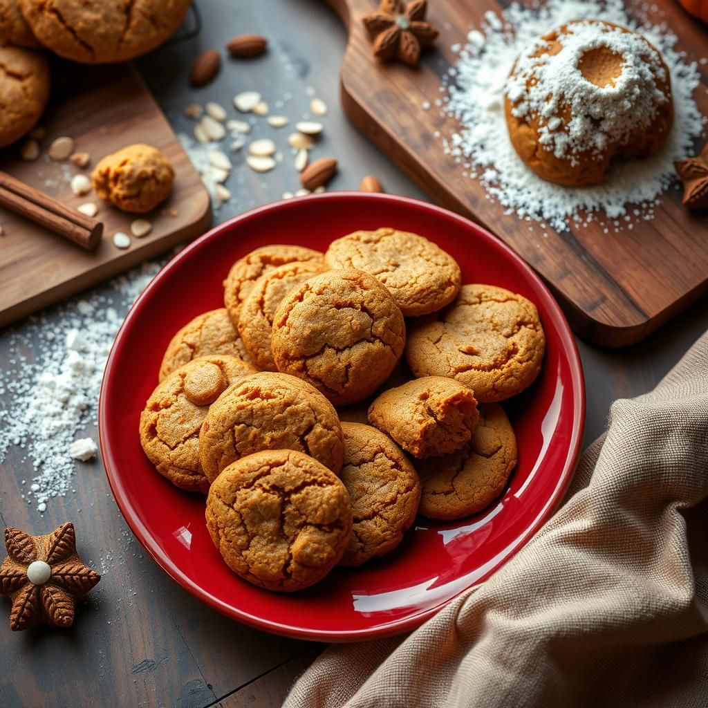 Keto Pumpkin Spice Cookies Freshly Baked