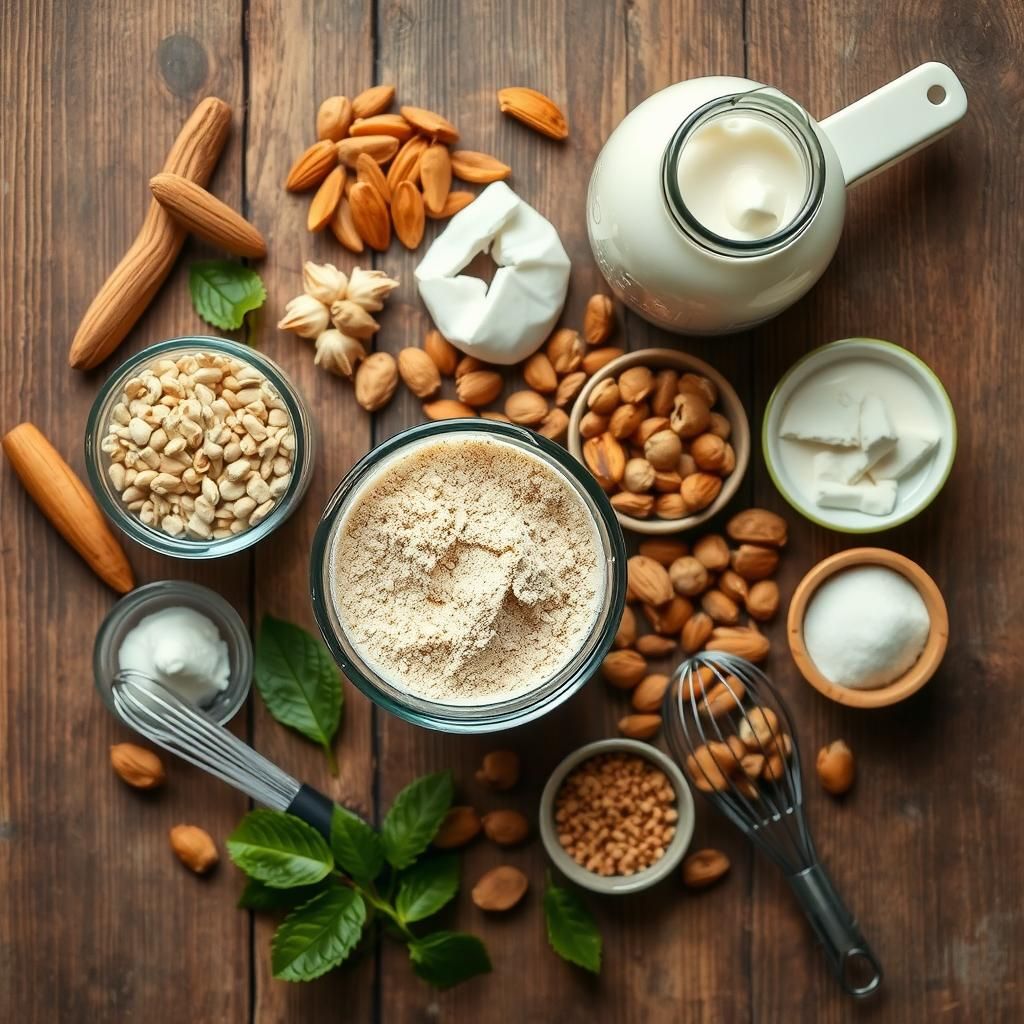 Keto Shake Ingredients Display