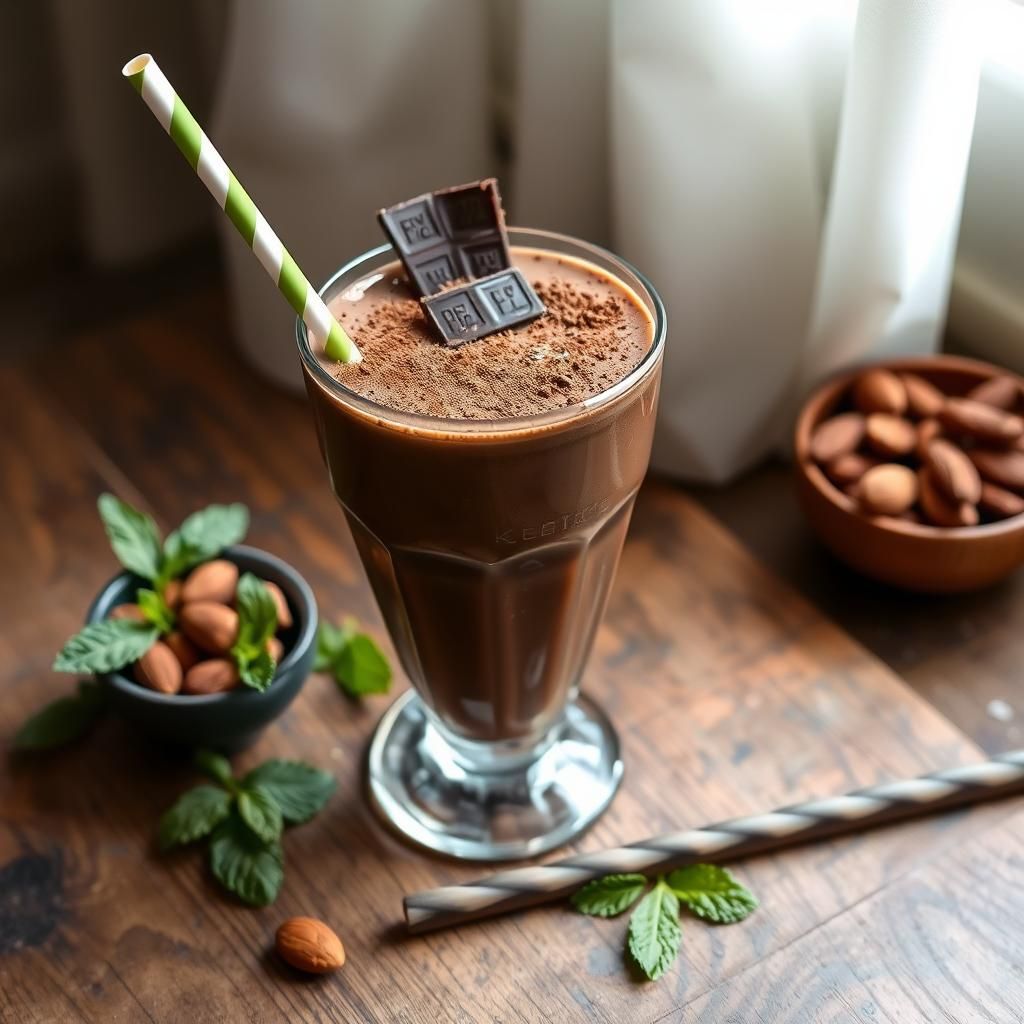 Keto Smoothie Serving Presentation
