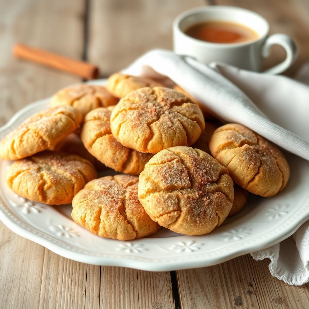Keto Snickerdoodles on a Plate