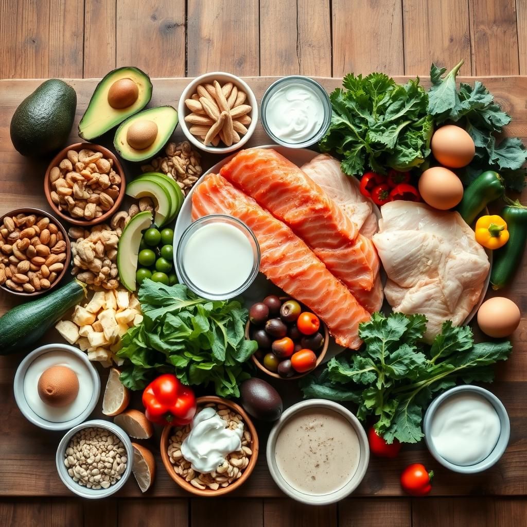 Keto-Friendly Foods Display
