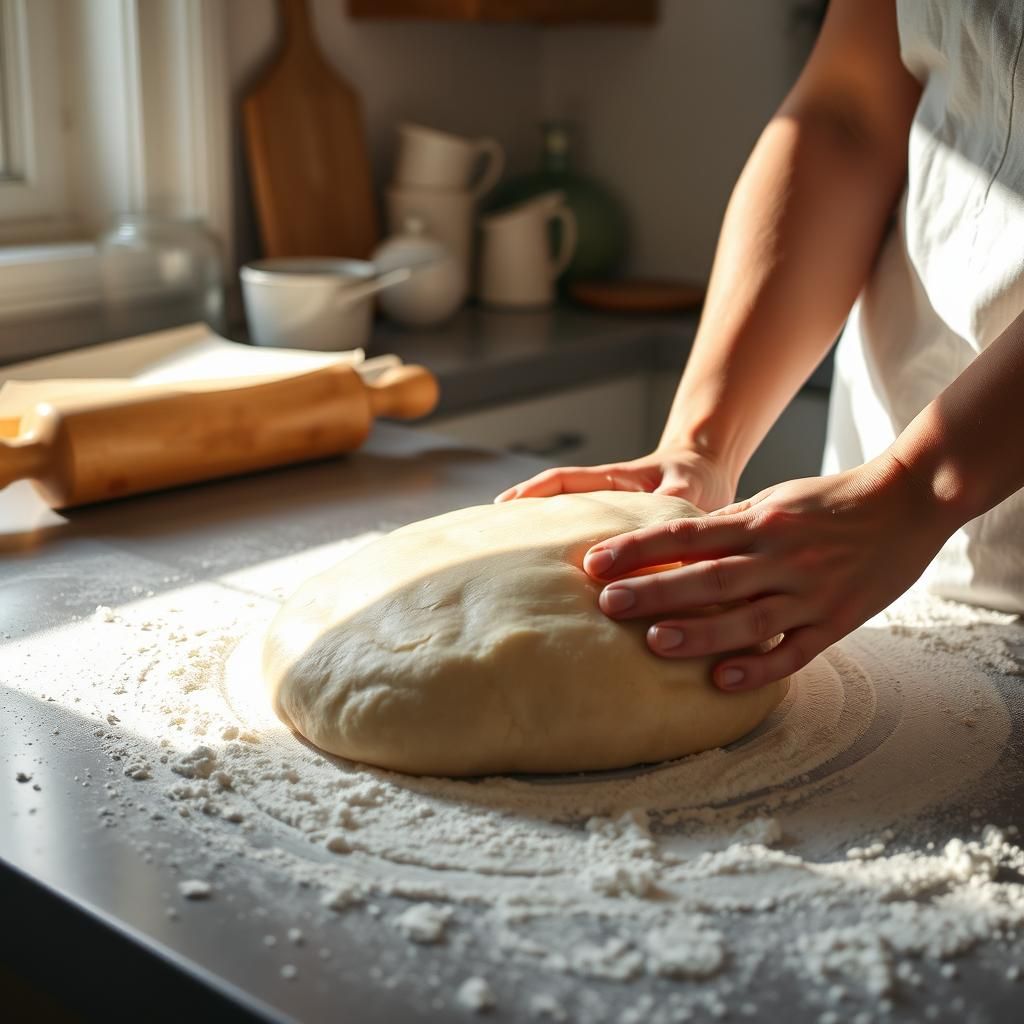 Kneading Fathead Dough