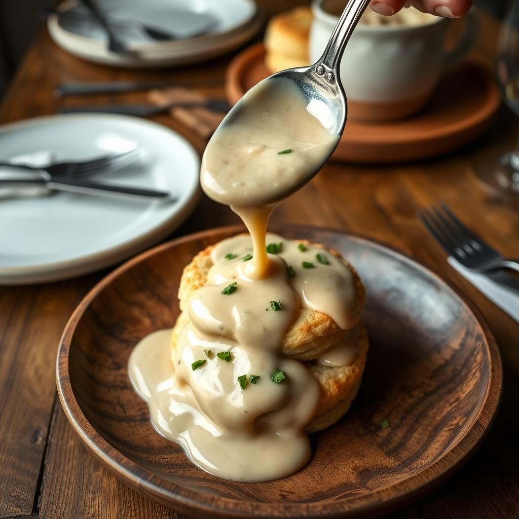 Keto Biscuits with Gravy