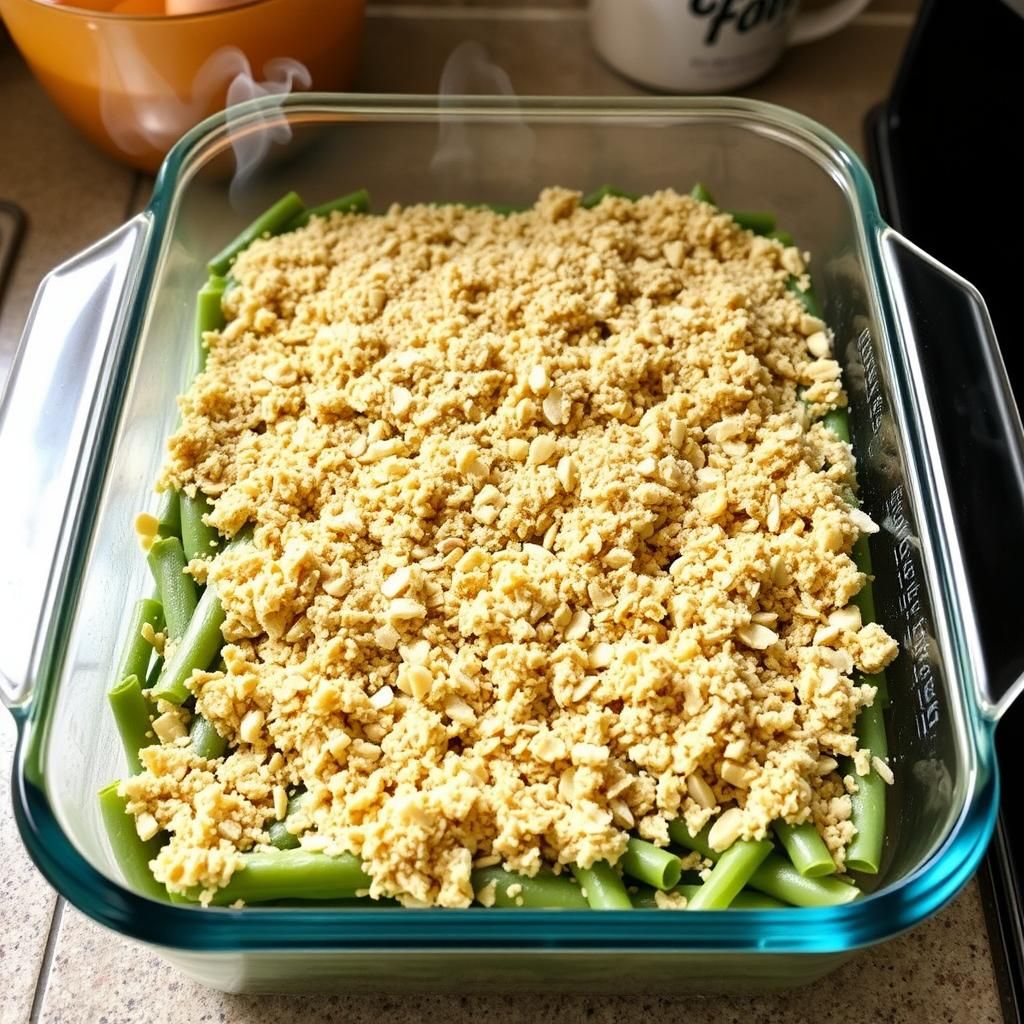 Layered Casserole Ready for the Oven