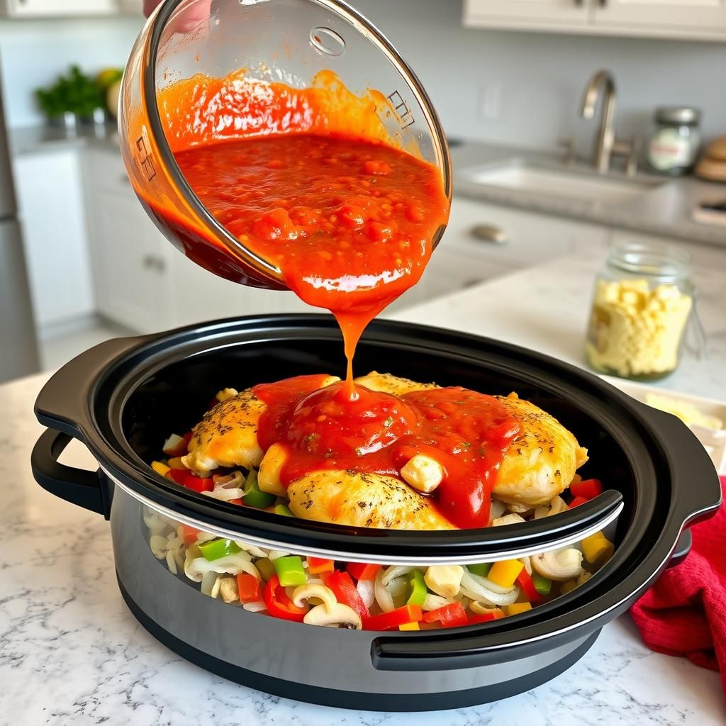 Layering Ingredients in the Crockpot