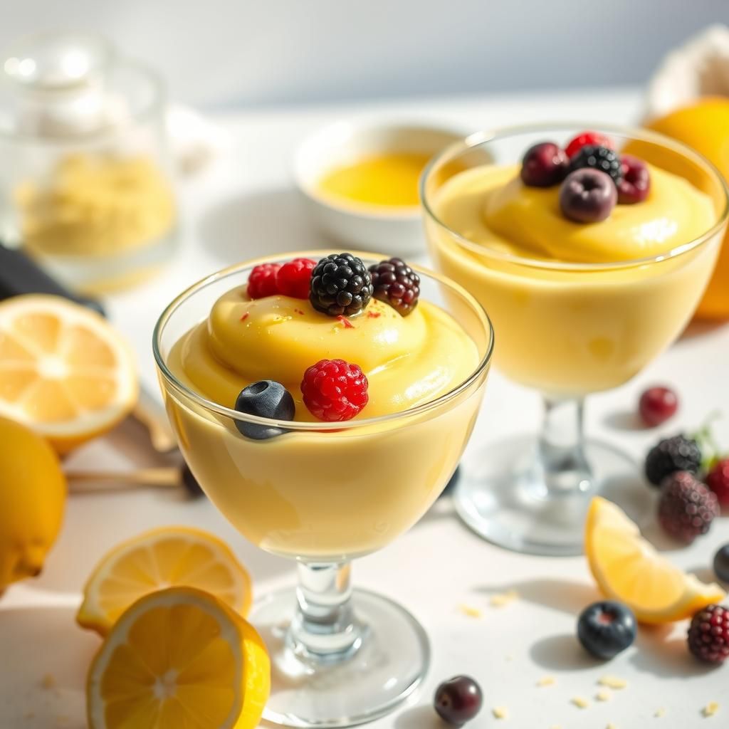 Lemon Zest & Berry Mousse
