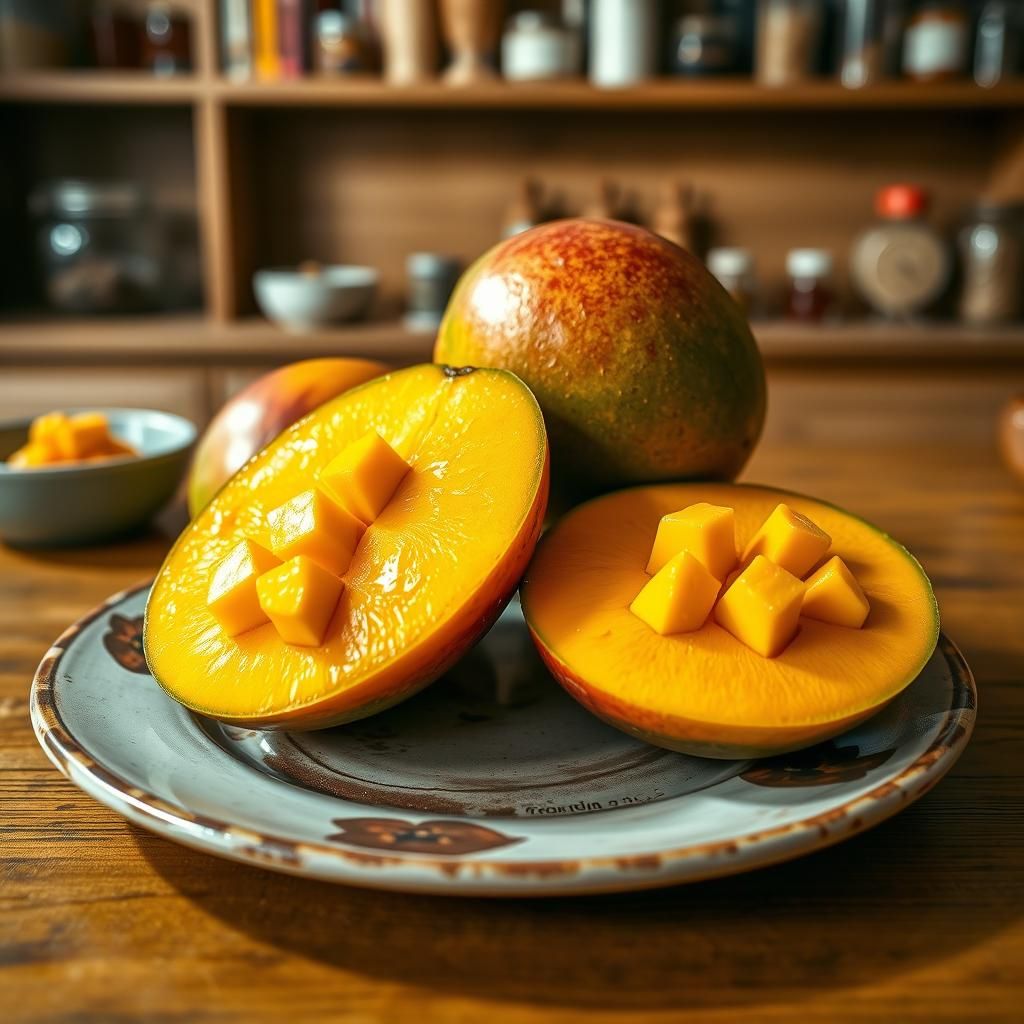 Mangoes on a Plate