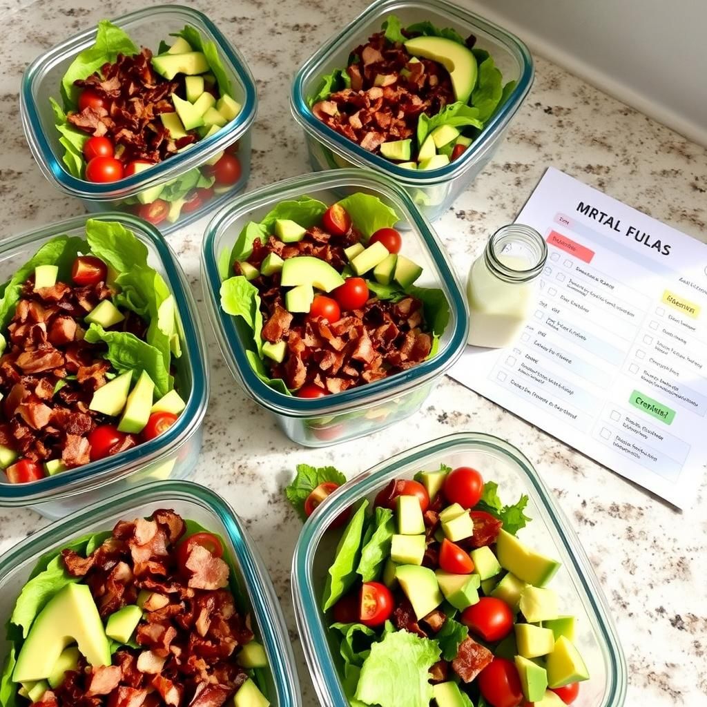 Meal Prepping Keto Salad