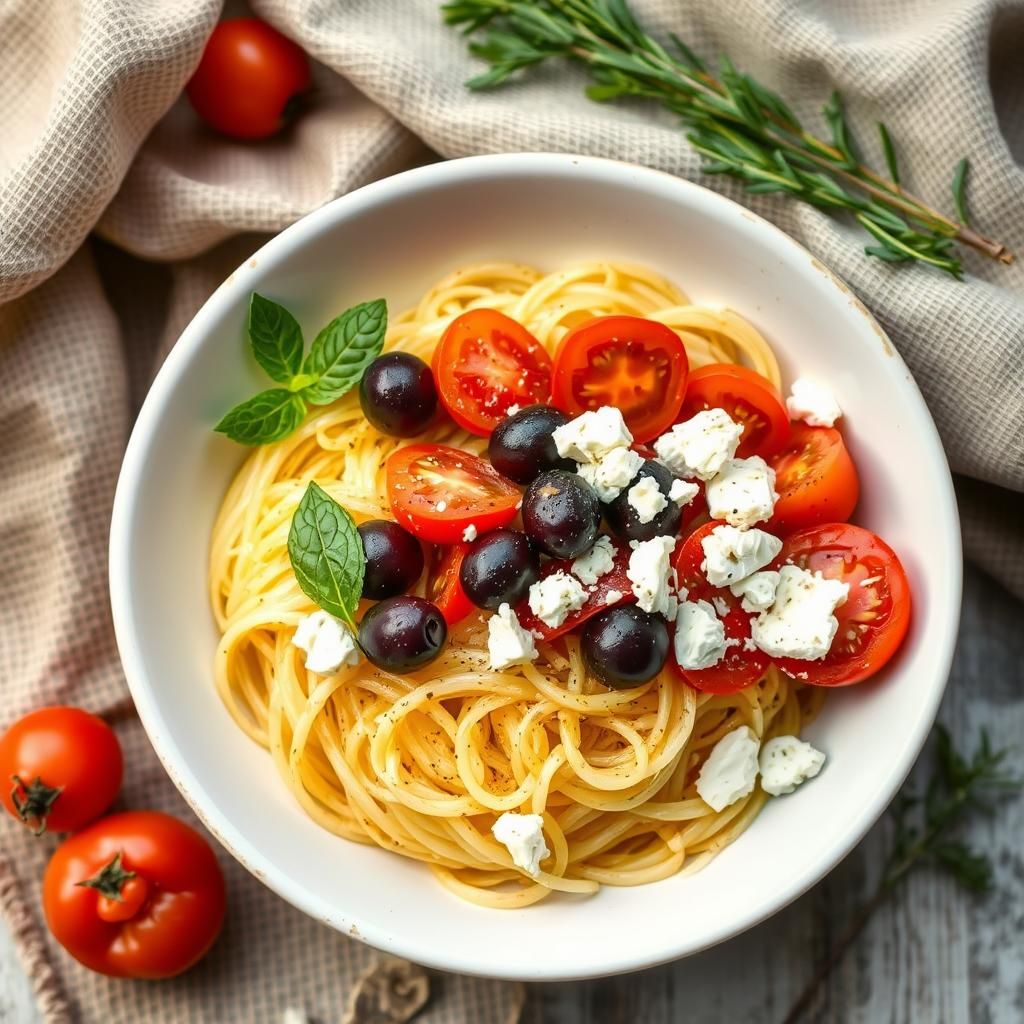 Mediterranean Spaghetti Squash Bowl - Final dish photo (Mediterranean Spaghetti Squash)