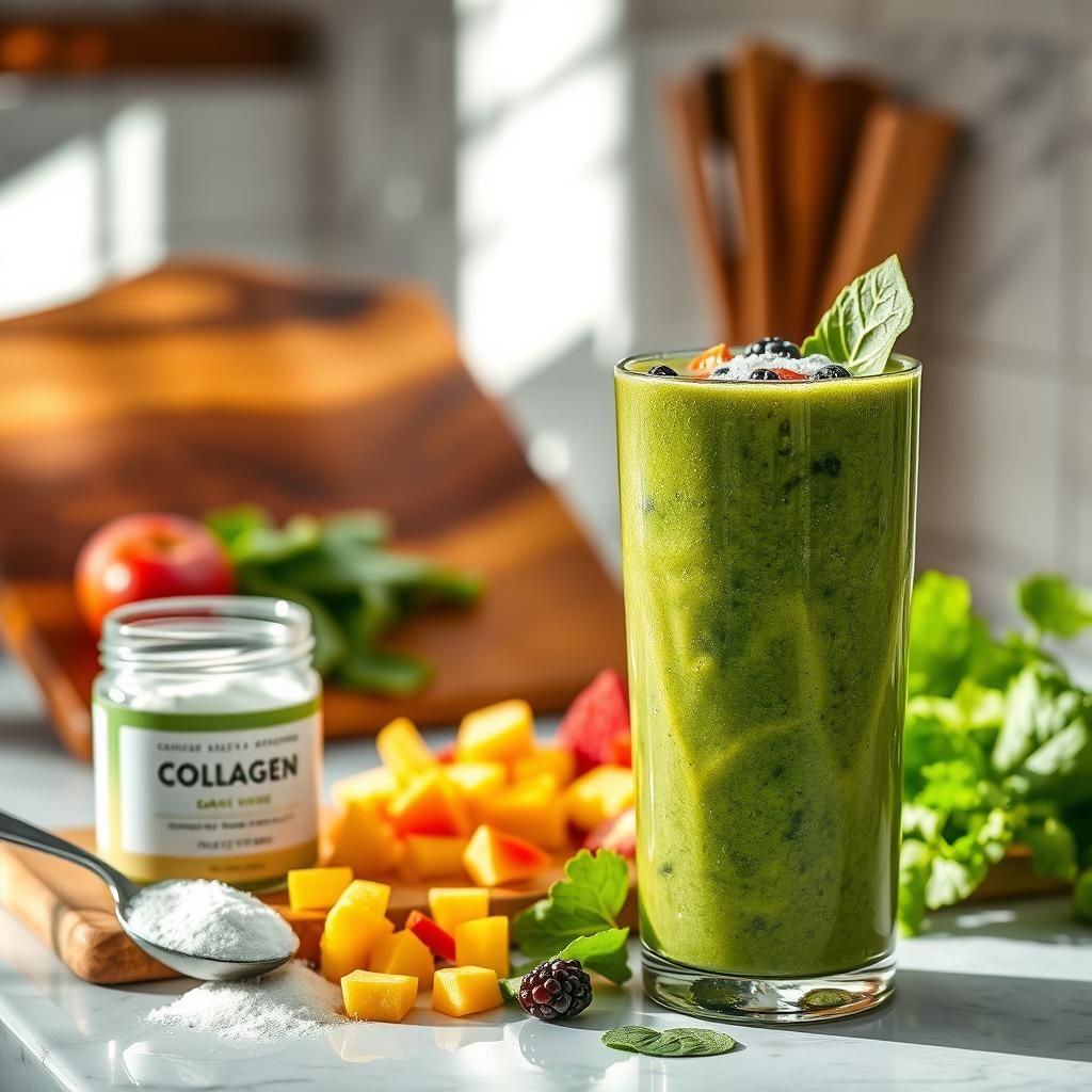 Mixing Collagen into a Smoothie