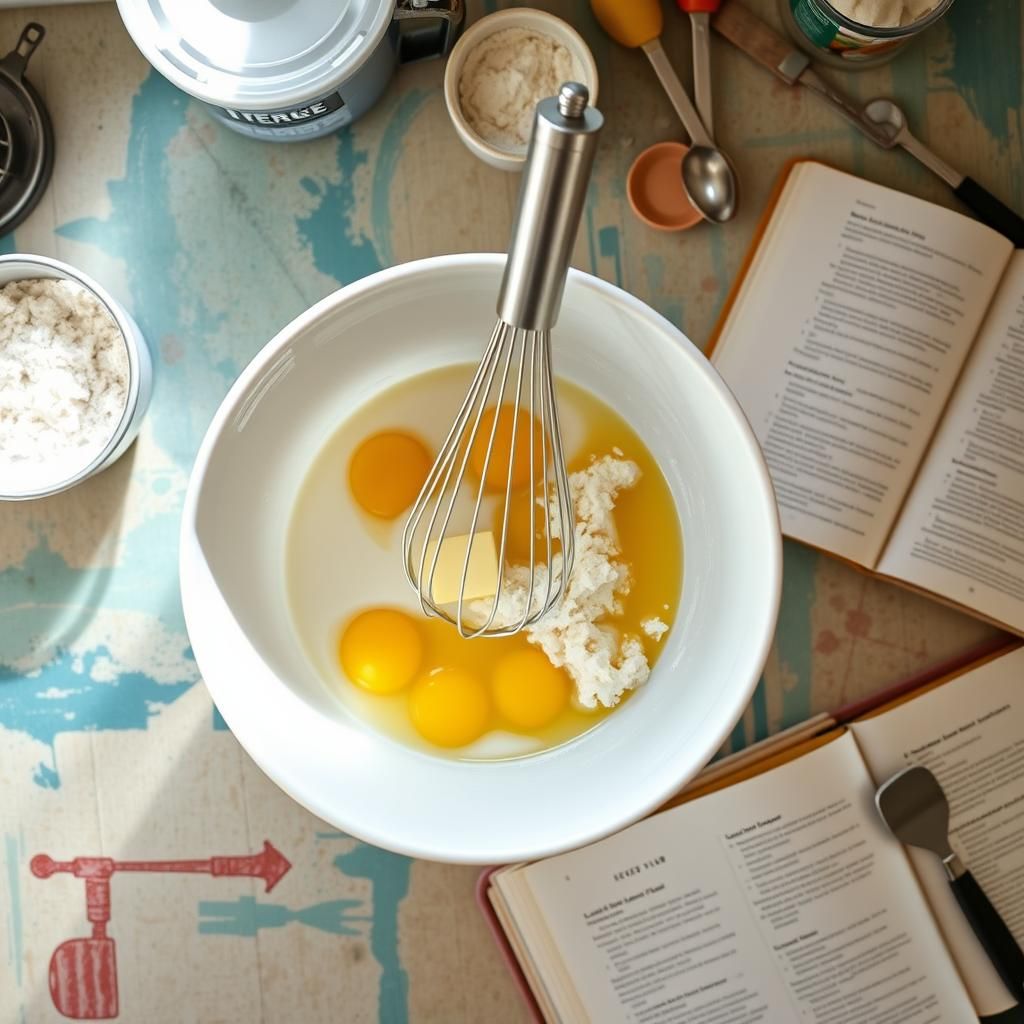 Mixing wet ingredients for coconut flour bread