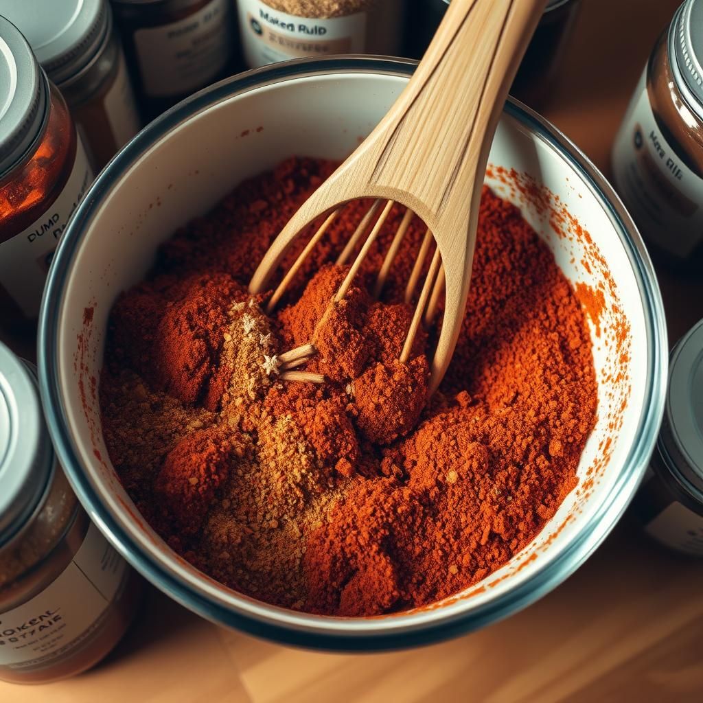 Mixing the Dry Rub Blend