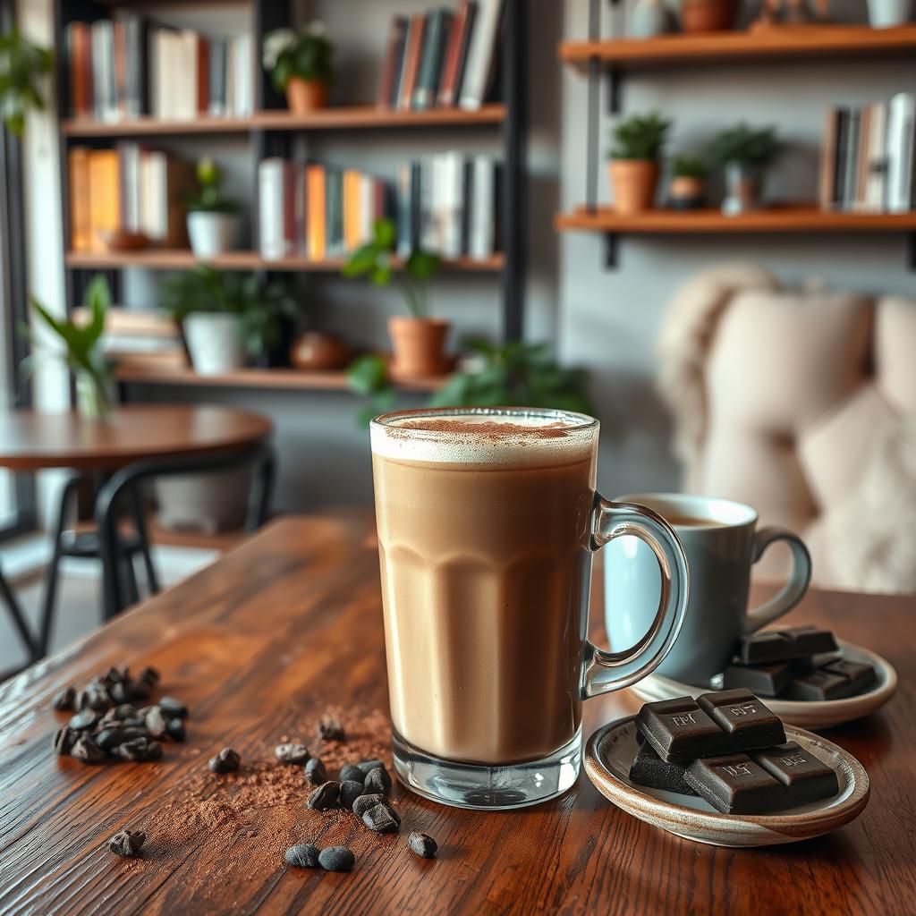 Mocha Keto Shake in a Coffee Shop Vibe