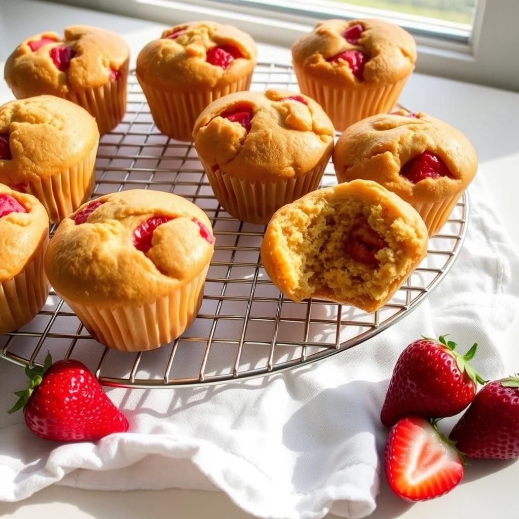 Muffins Cooling on Rack