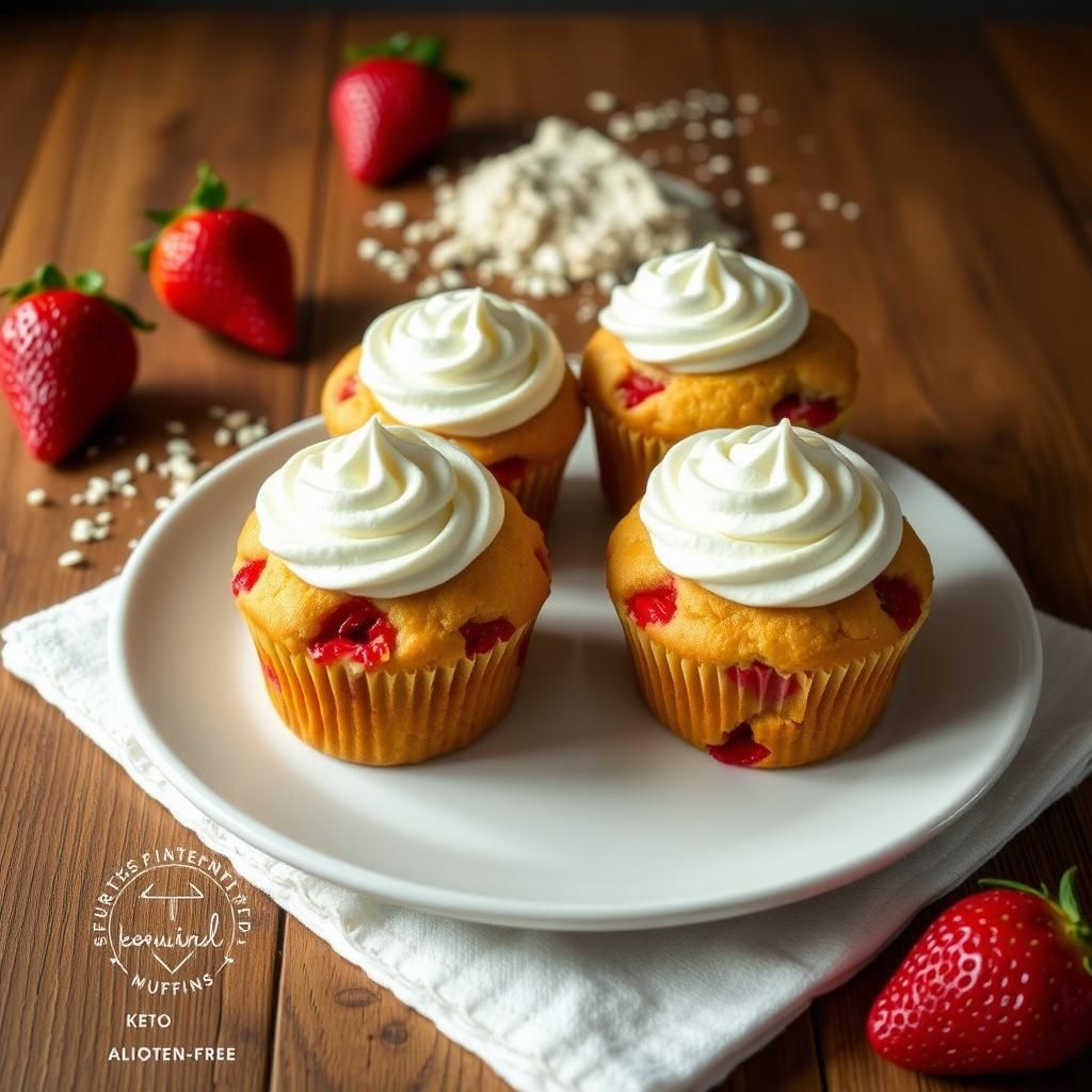 Muffins with Whipped Cream