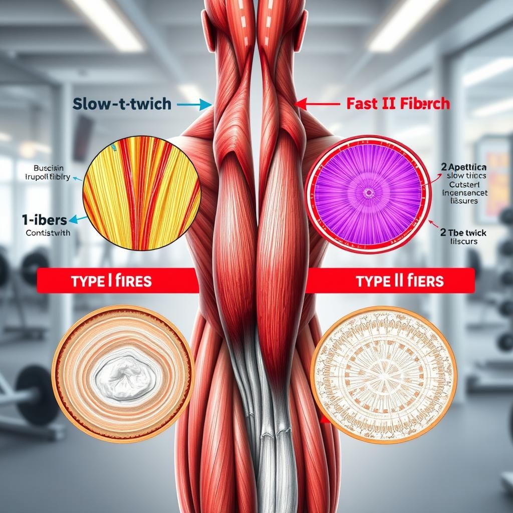 Muscle Fiber Types Illustration