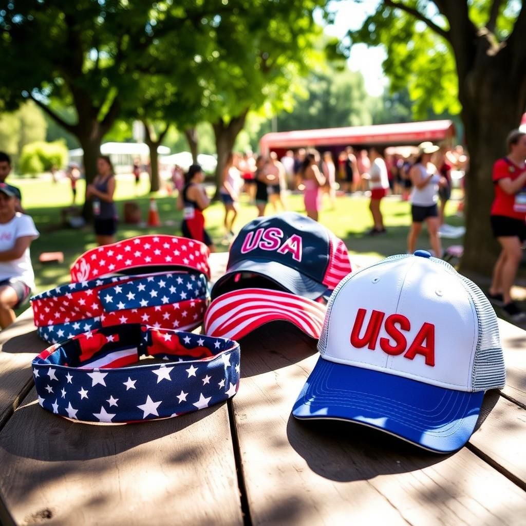 Patriotic Headbands and Hats