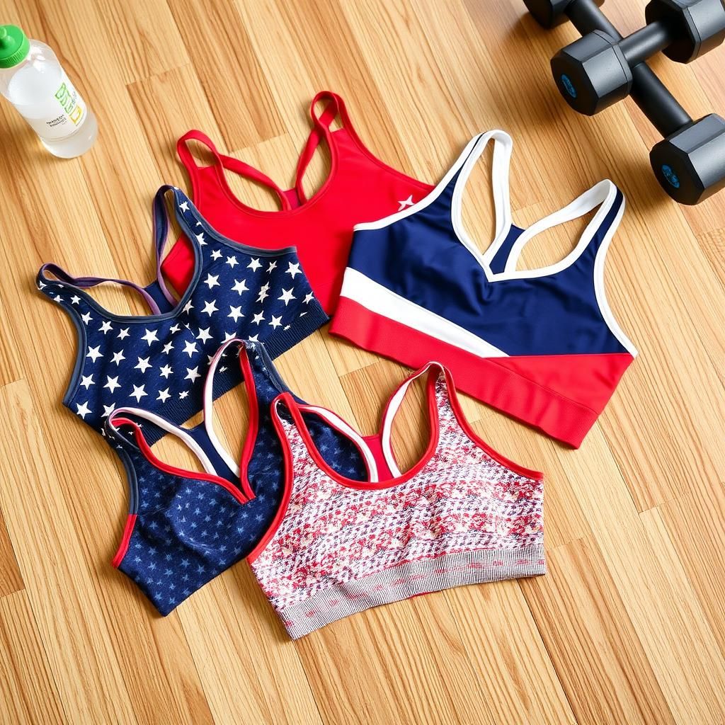 Patriotic Sports Bras
