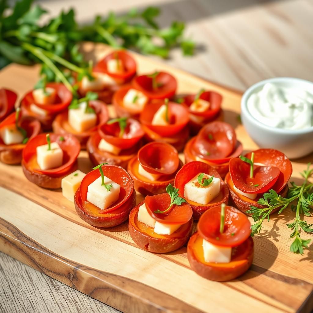 Pepperoni and Cheese Bites