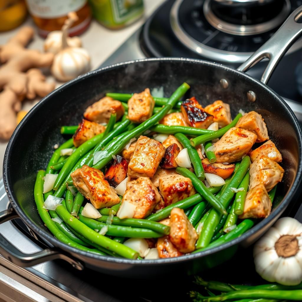 Pork and Green Bean Stir-Fry