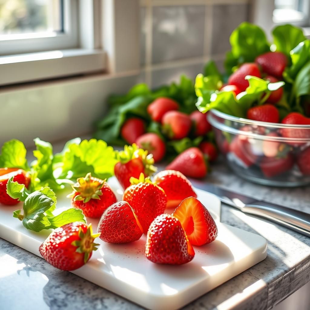 Preparation of Fresh Strawberries