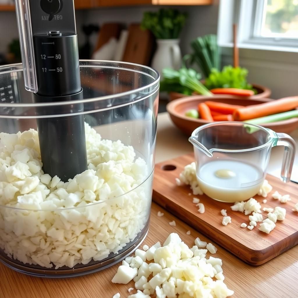 Preparing Cauliflower Rice