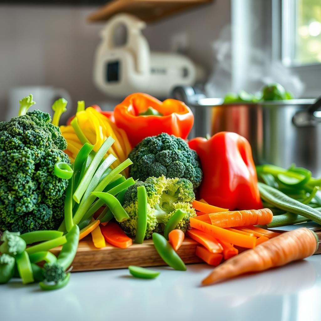 Preparing Fresh Vegetables