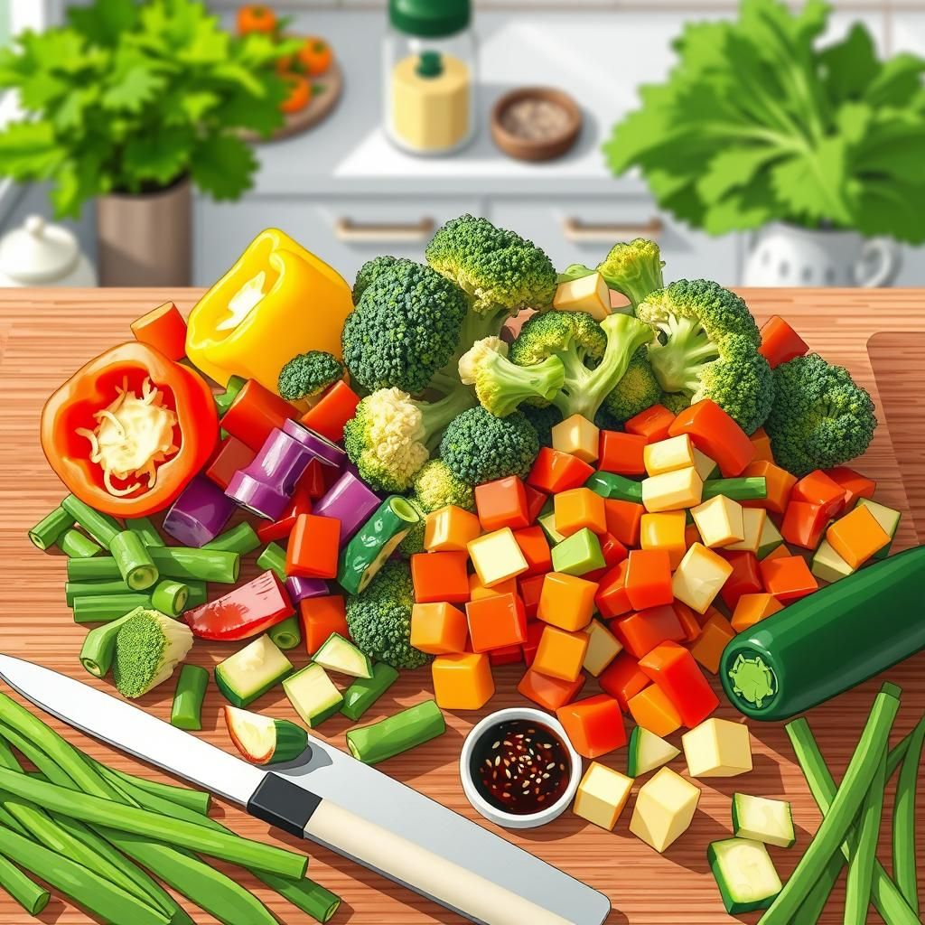 Preparing Fresh Vegetables
