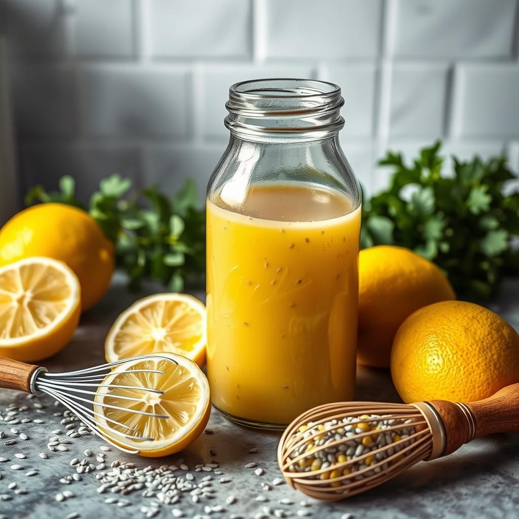 Preparing Lemon Poppy Seed Dressing