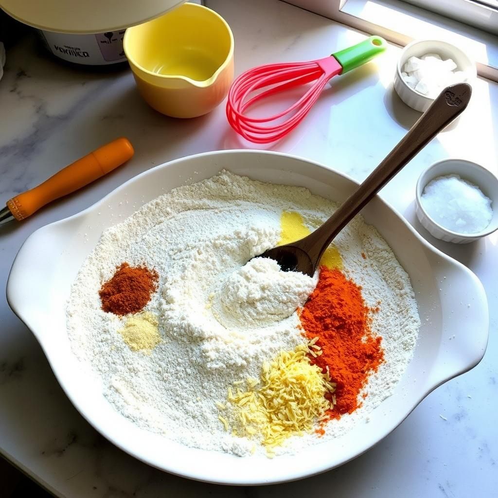 Preparing the Keto Breading