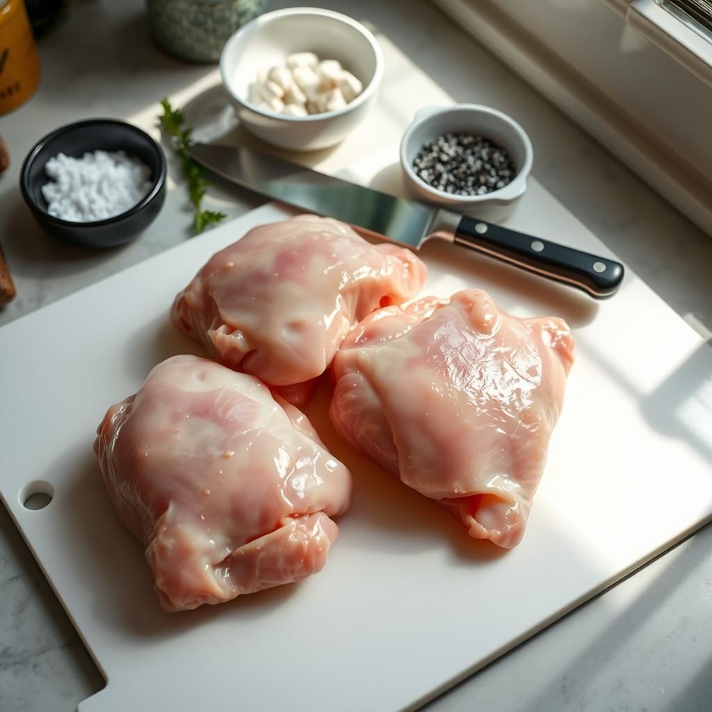Preparing the Chicken
