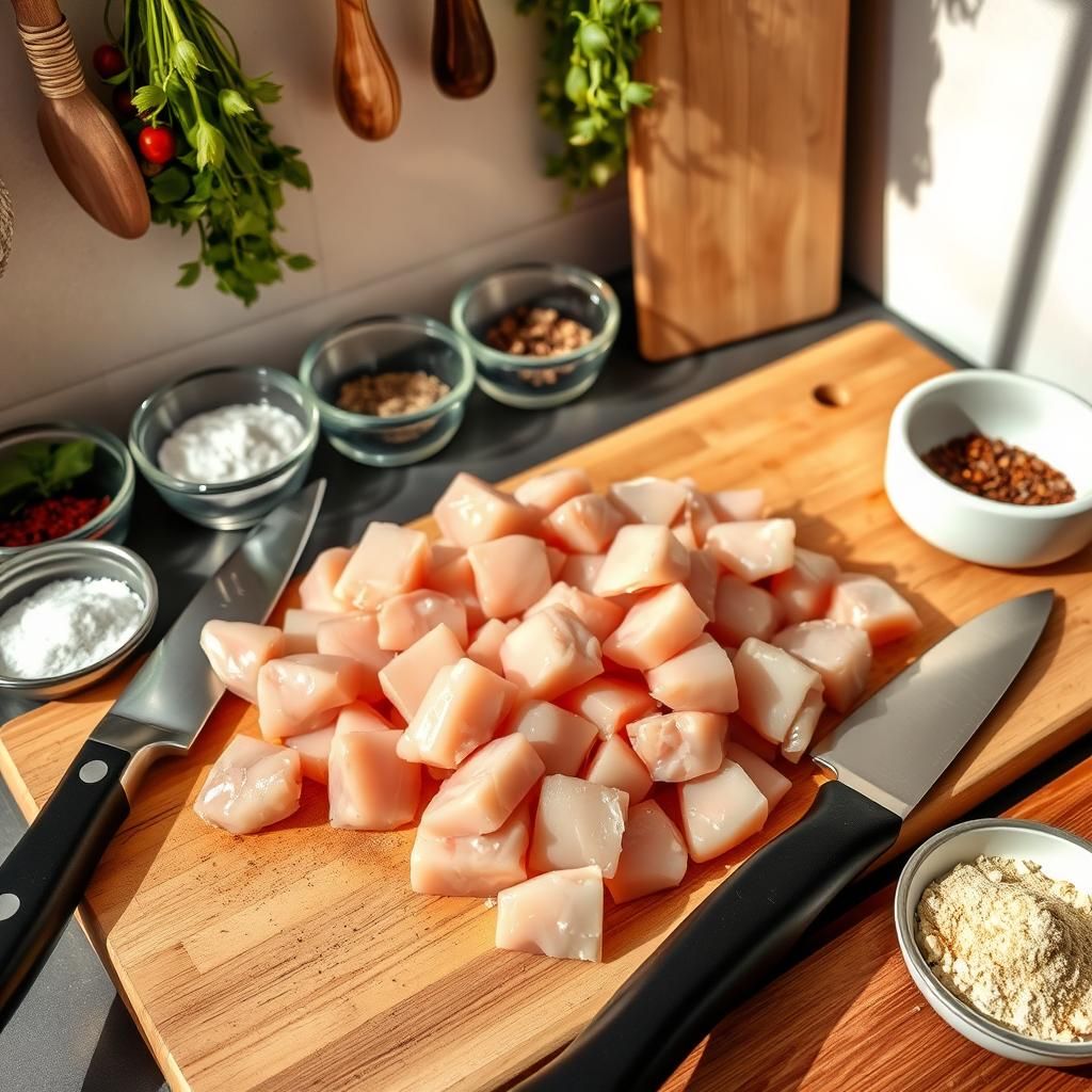 Preparing the Chicken