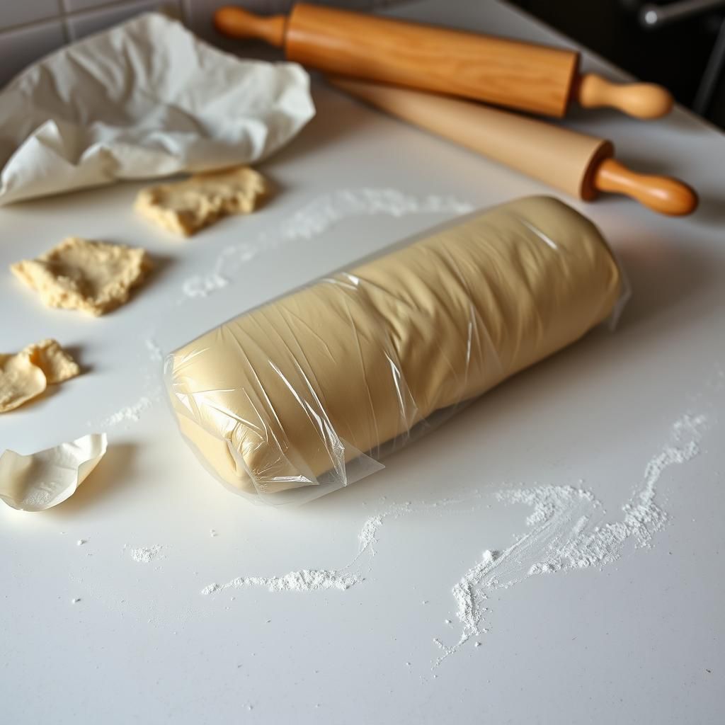 Preparing the Dough Log