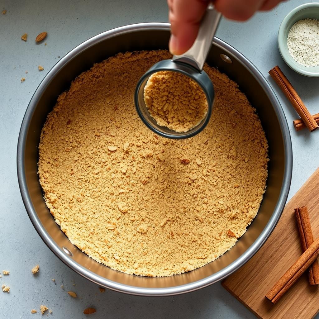 Pressing the Crust into the Pan