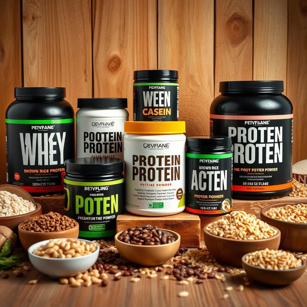 Protein Powder Display