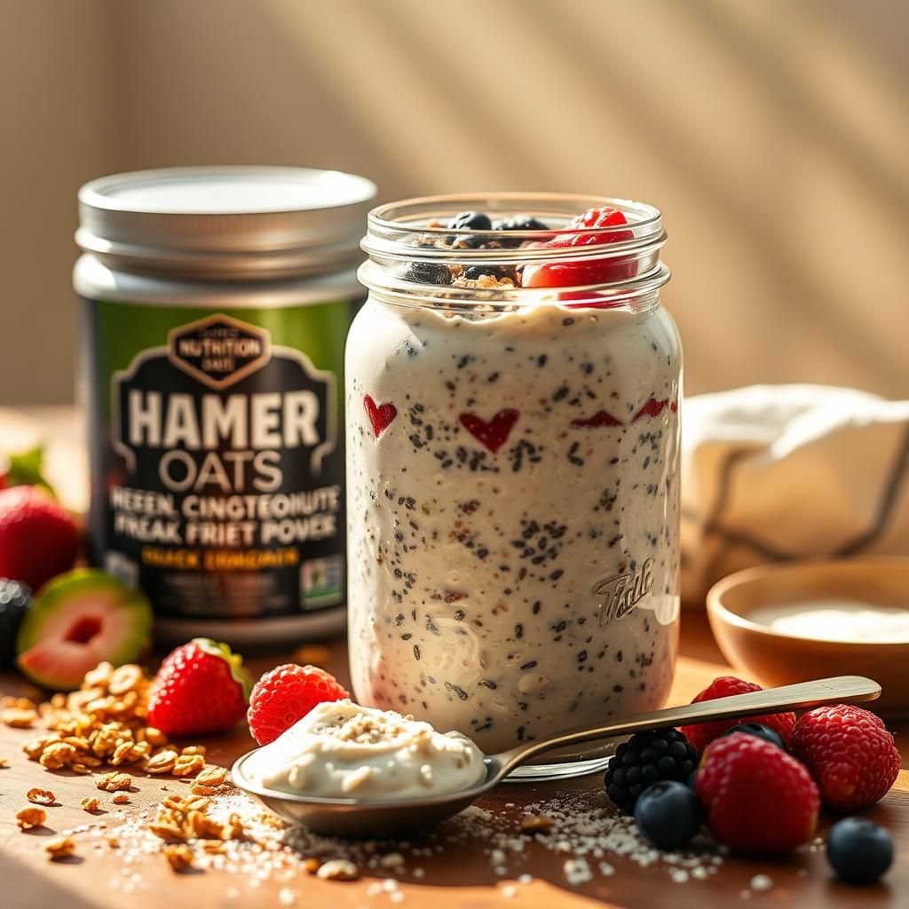 Protein-Packed Morning Boost - High Protein Greek Yogurt Overnight Oats