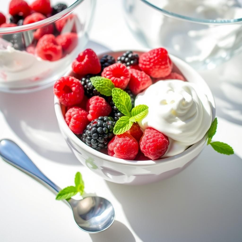 Quick Keto Berries and Cream