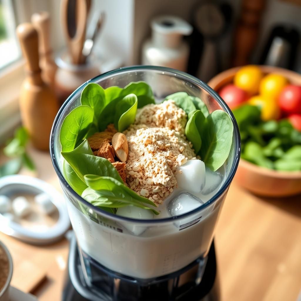 Refreshing Keto Smoothie Preparation