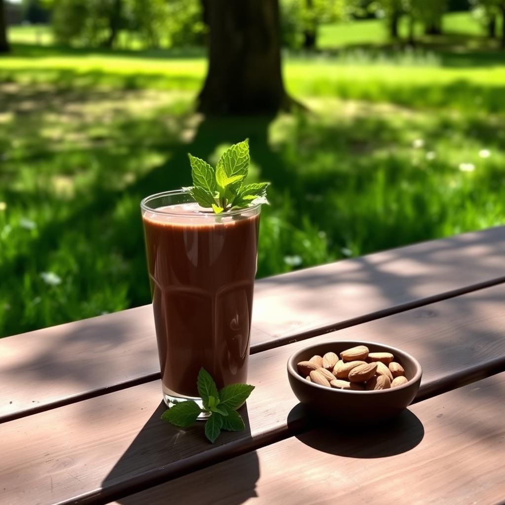 Refreshing Smoothie in Nature