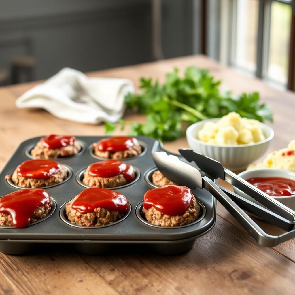 Resting Keto Meatloaf Minis