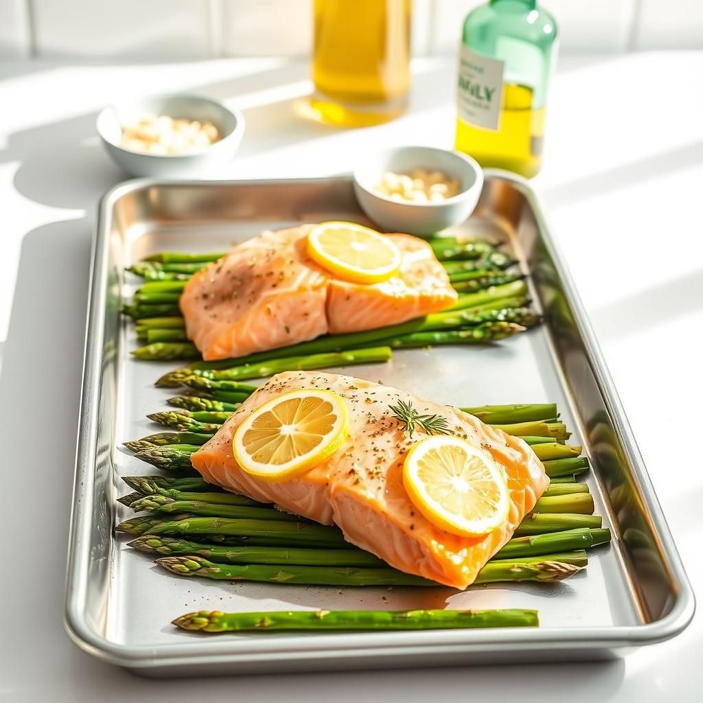 Salmon with Asparagus Dinner Prep