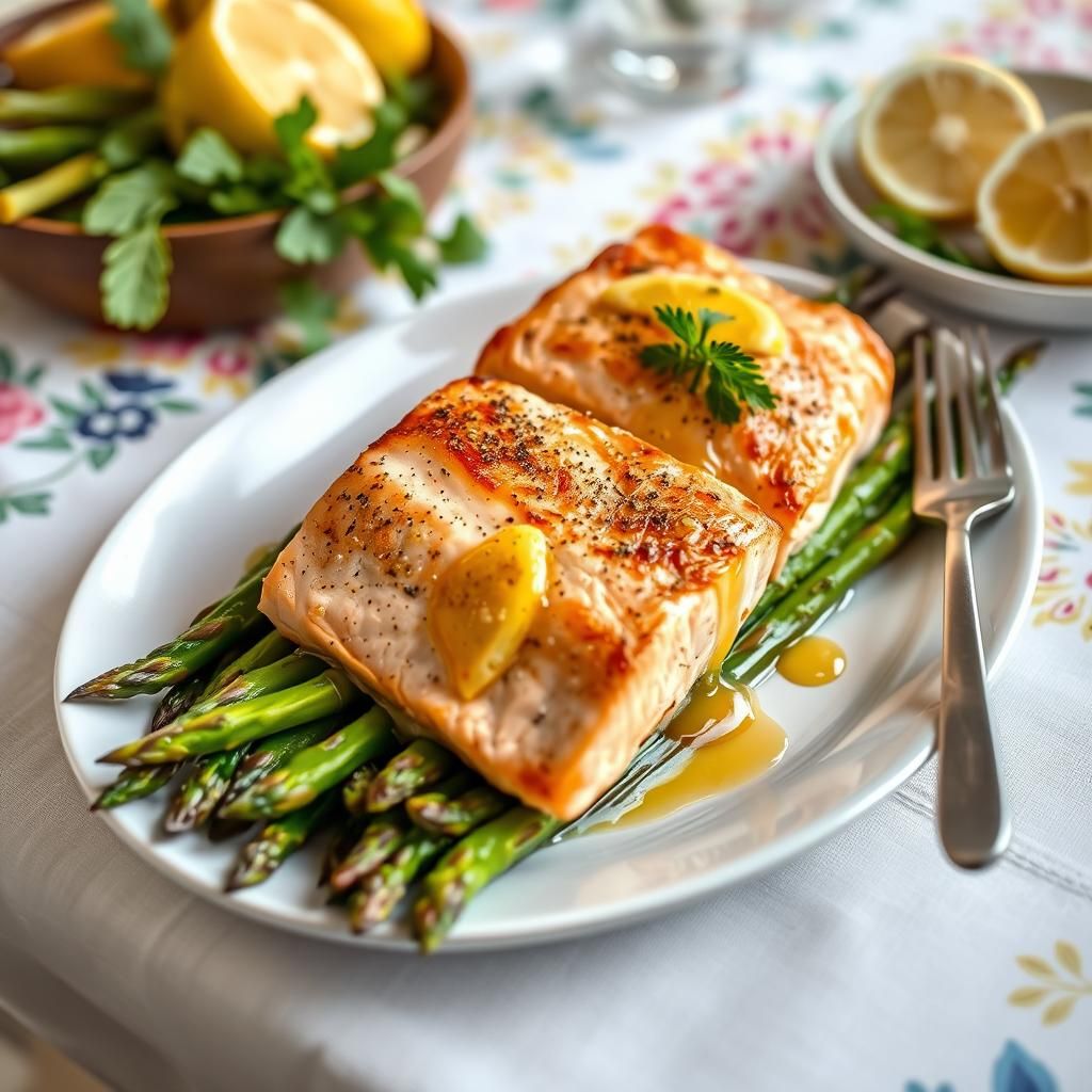 Salmon with Asparagus
