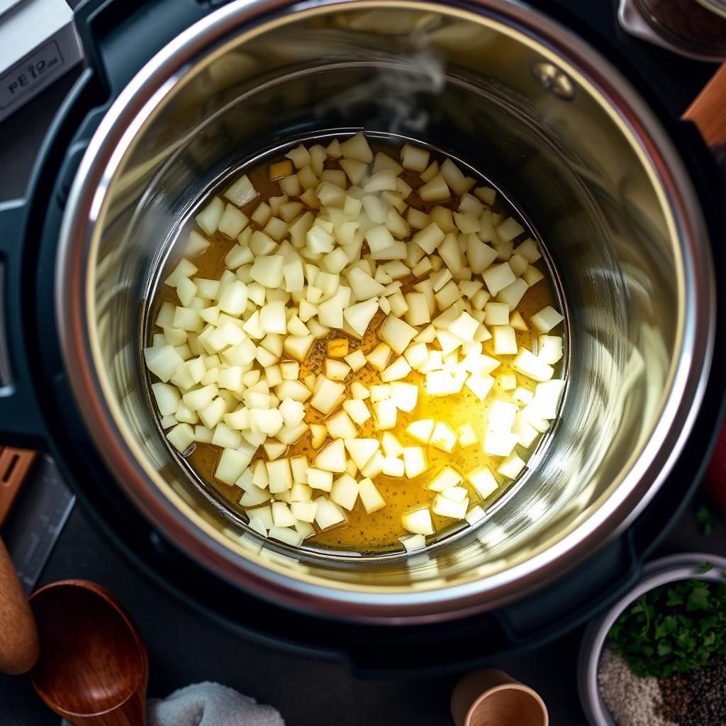 Sautéing Onions and Garlic