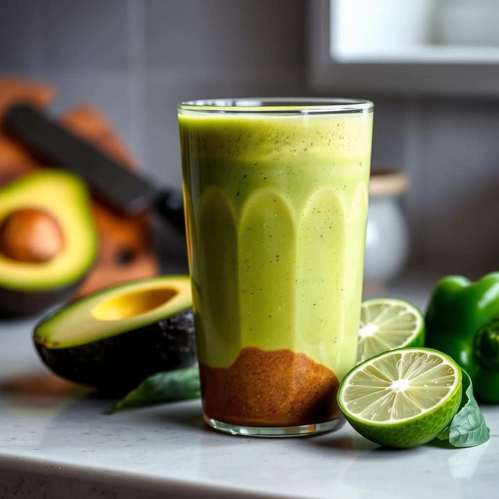Savory Avocado and Green Pepper Shake Moment