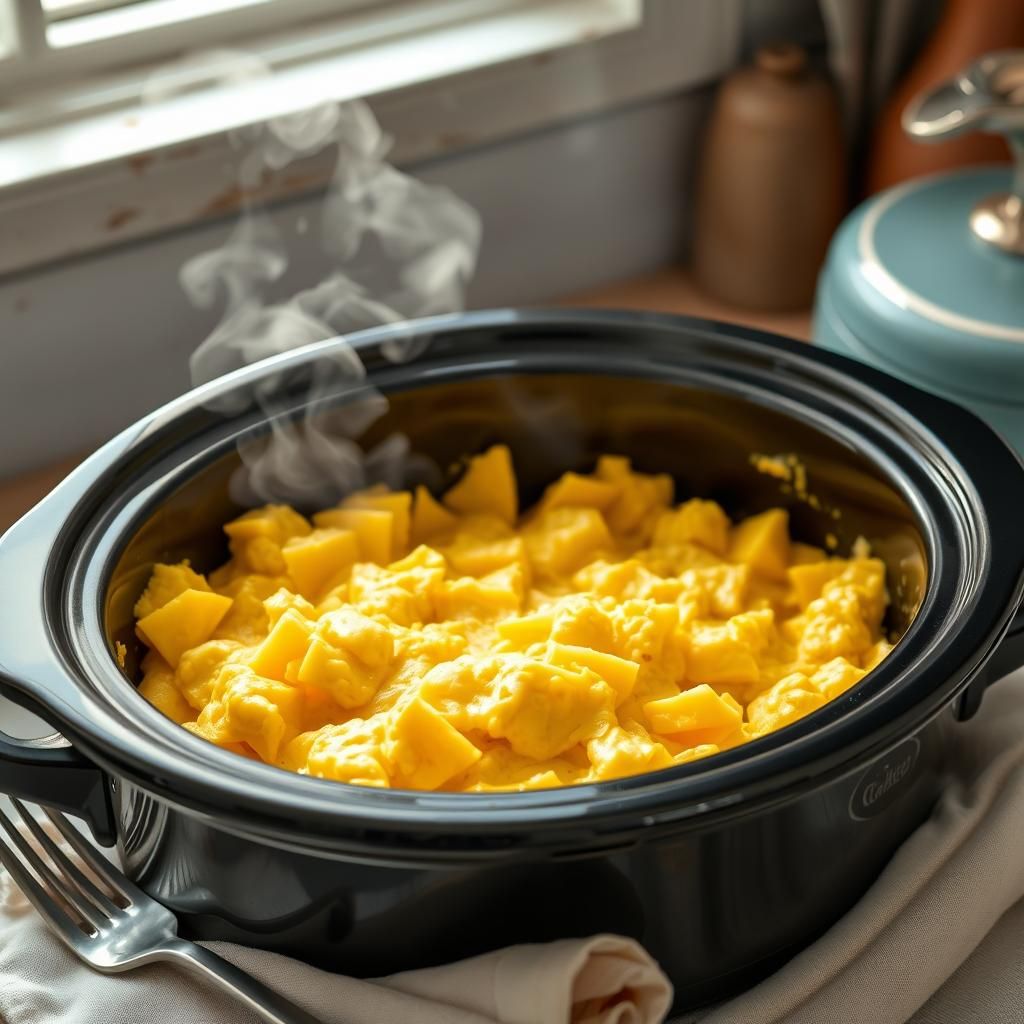 Keto Crockpot Scrambled Eggs