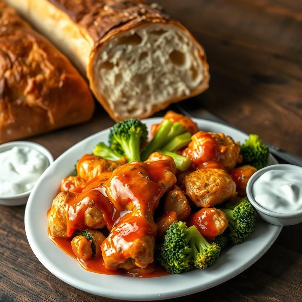 Serving Suggestion with Crusty Bread